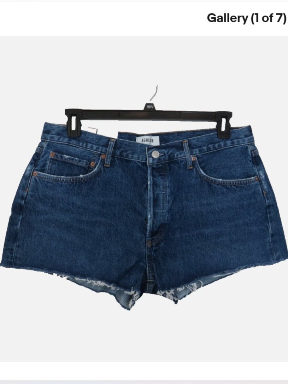 AGOLDE size 32 Parker Short Vintage Cut Off Denim Shorts NEW